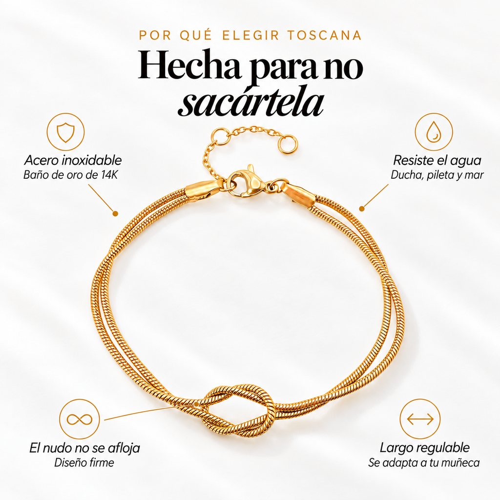 Pulsera nudo eterno – Un regalo para tu pareja, amiga o familiar