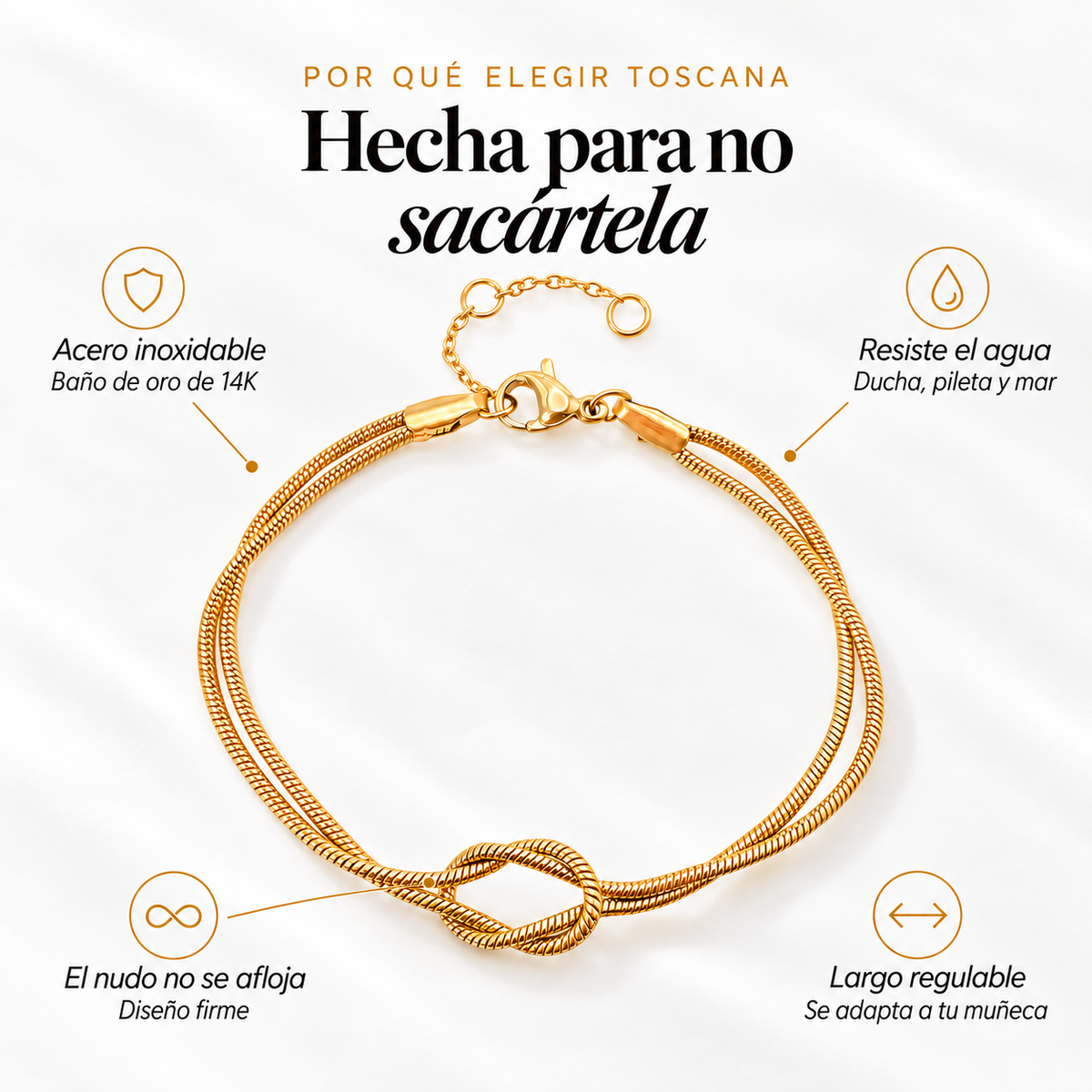 Pulsera nudo eterno – Un regalo para tu pareja, amiga o familiar