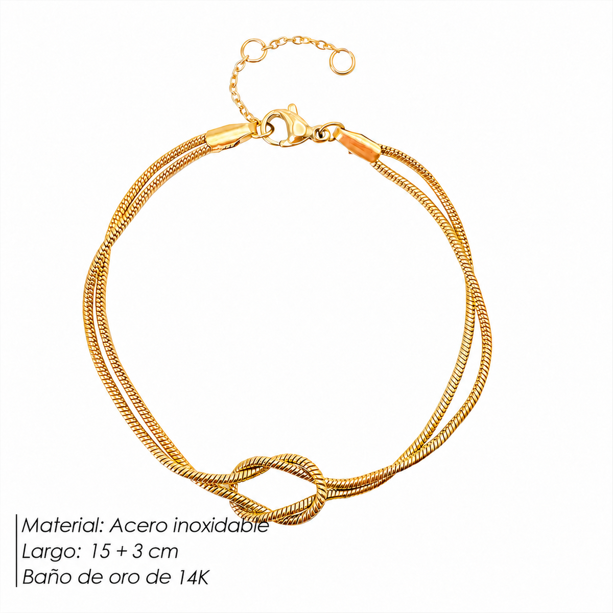 Pulsera nudo eterno – Un regalo para tu pareja, amiga o familiar